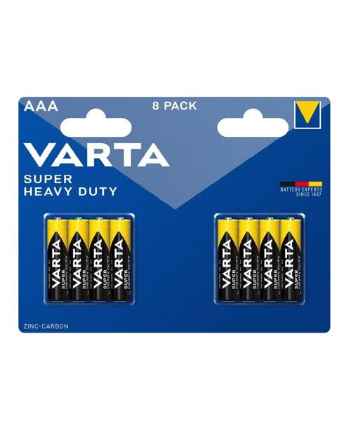 Varta Super Heavy Duty AAA Baterie 8ks