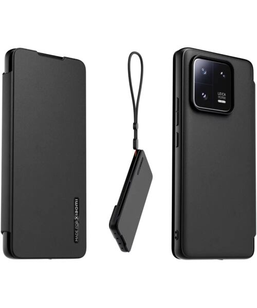 Made for Xiaomi Book Pouzdro s Poutkem pro Xiaomi 13 Pro Black