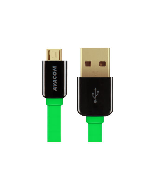 Kabel AVACOM MIC-40G USB - Micro USB, 40cm, zelená