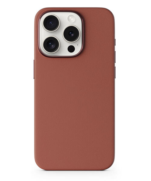 Epico Mag+ Leather Case iPhone 15 Pro Max Brown