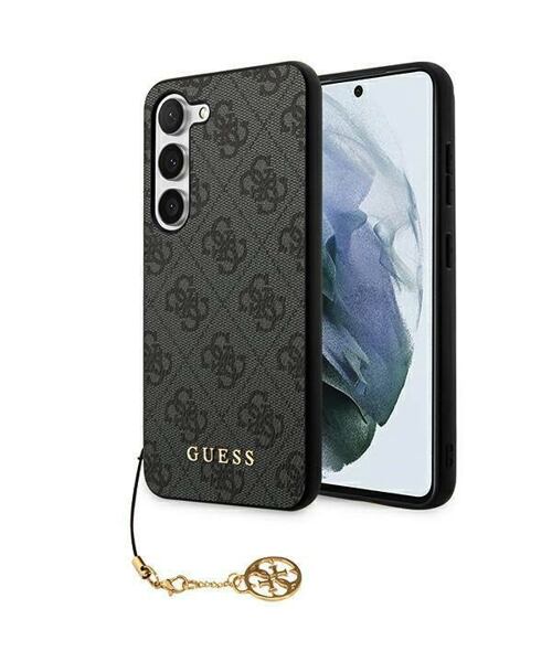 Guess 4G Charm Zadní Kryt pro Samsung Galaxy A55 5G Grey