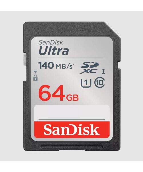 SanDisk Ultra/SDXC/64GB/140MBps/UHS-I U1 / Class 10/Černá