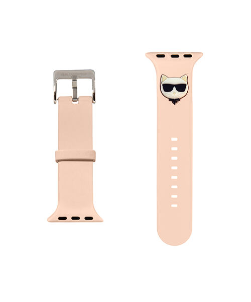 Karl Lagerfeld KLAWMSLCP Choupette Head Řemínek pro Apple Watch 38/40mm Pink