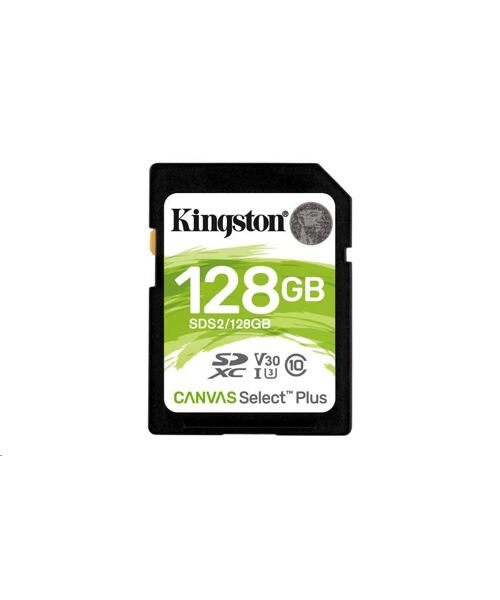 Kingston Canvas Select Plus U3/SDXC/128GB/UHS-I U3 / Class 10