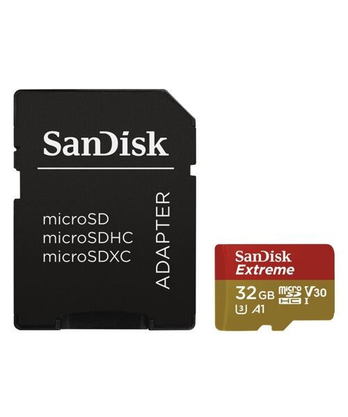 SanDisk Extreme/micro SDHC/32GB/UHS-I U3 / Class 10/+ Adaptér