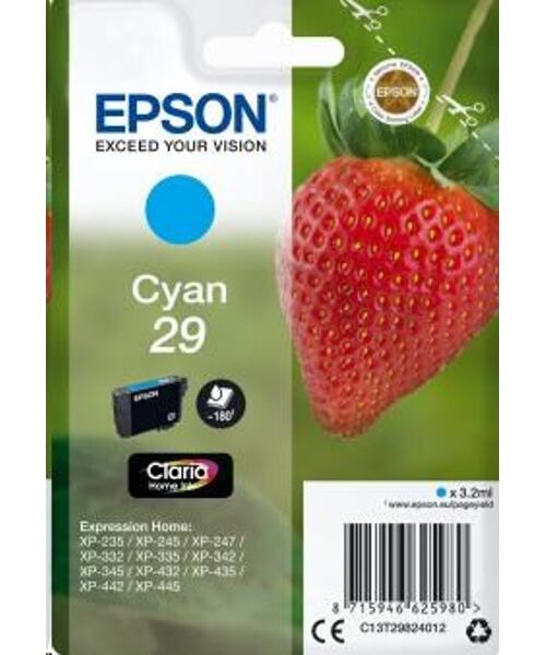 Epson Singlepack Cyan 29 Claria Home Ink