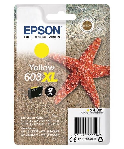 Epson singlepack, Yellow 603XL