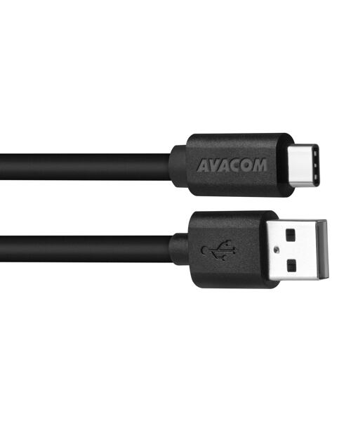 AVACOM datový a nabíjecí kabel USB - USB Type-C, 100cm, černá