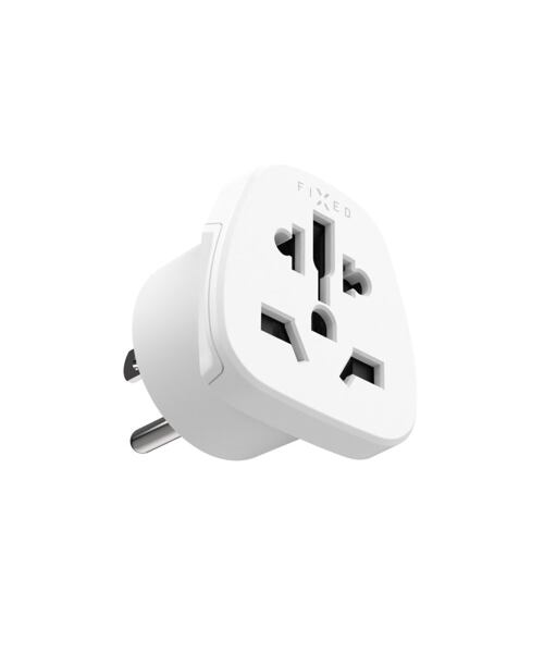 Adaptér FIXED USA Adapter pro zapojení UK, US, AUS nabíječek do USA zásuvek, bílý