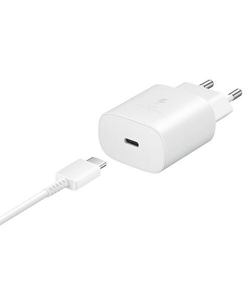 EP-TA800XWE Samsung 25W Cestovní nabíječka + USB-C Datový Kabel White