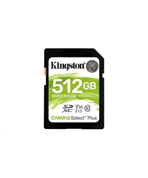 Kingston Canvas Select Plus U3/SDXC/512GB/UHS-I U3 / Class 10