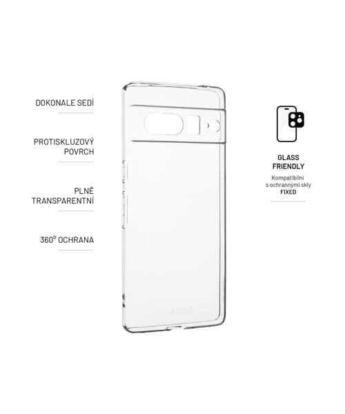 TPU gelový kryt FIXED Story pro Google Pixel 7 Pro, čirý