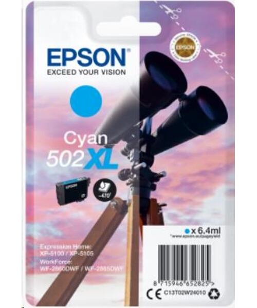 EPSON singlepack,Cyan 502XL,Ink,XL