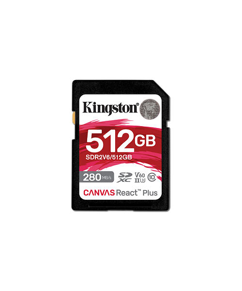 Kingston Canvas React Plus/SDHC/512GB/UHS-II U3 / Class 10