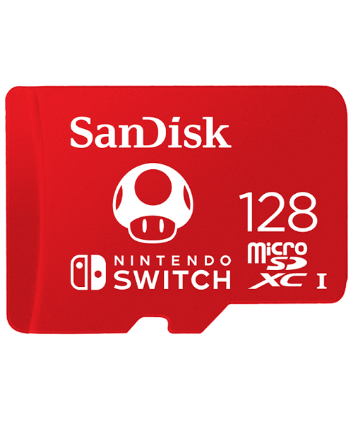 SanDisk Ninendo Switch/micro SDXC/128GB/UHS-I U3 / Class 10/Červená