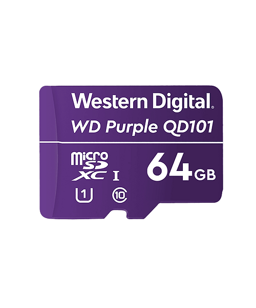 WESTERN DIGITAL WD Purple microSDXC 64GB Class 10 U1