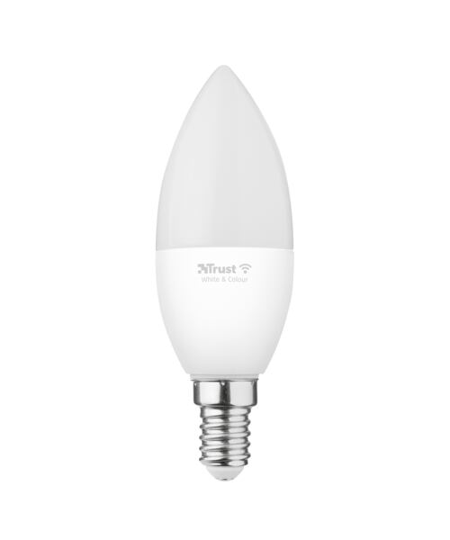 Trust Smart WiFi LED RGB&white ambience Candle E14 - barevná