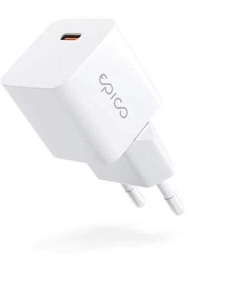 Nabíječka do sítě Epico USB-C 20W PD Mini bílá