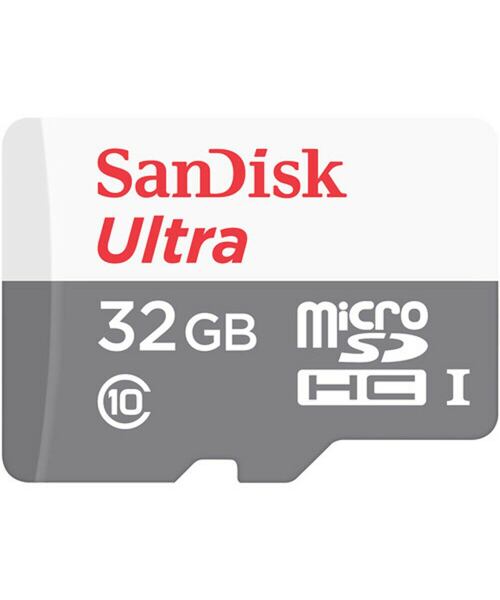 SANDISK ULTRA Memory MicroSD Card - 32GB 100MB/s Class 10 UHS-I without adapter